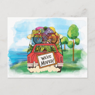 Tarjeta postal de nueva dirección