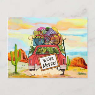Tarjeta postal de nueva dirección antigua