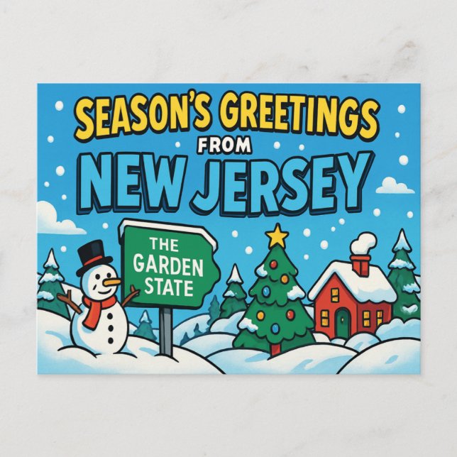 Tarjeta postal de NUEVA JERSEY (Anverso)