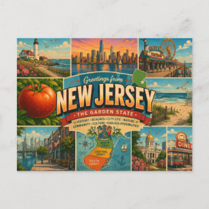 Tarjeta Postal de Nueva Jersey