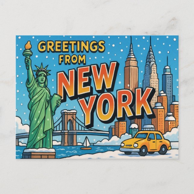 Tarjeta postal de NUEVA YORK (Anverso)