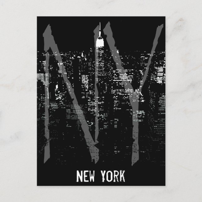 Tarjeta postal de Nueva York Cityscape New York So
