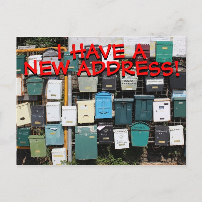 Tarjeta Postal De Nuevo Cambio De Dirección (Anverso)