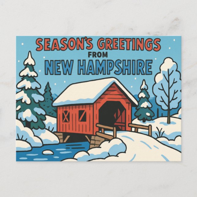Tarjeta postal de NUEVO HAMPSHIRE (Anverso)