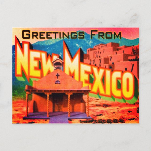 Tarjeta Postal de Nuevo México (Anverso)