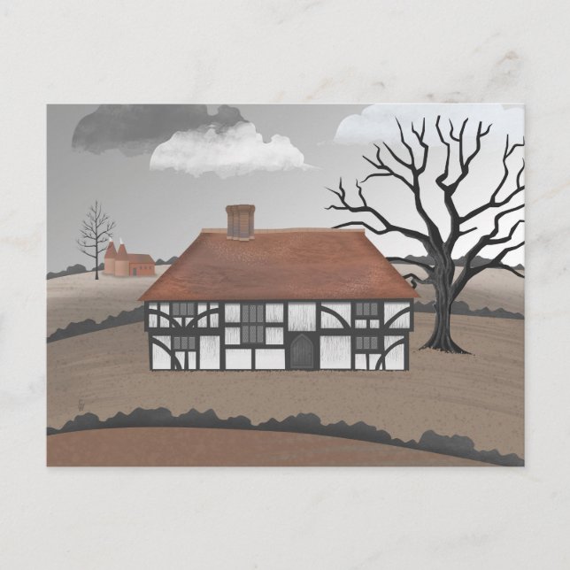 Tarjeta postal de Oak Tree Manor (Anverso)