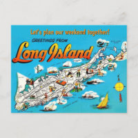 Tarjeta postal de ocasión de Long Island, NY