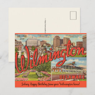 Tarjeta postal de ocasión Wilmington Delaware