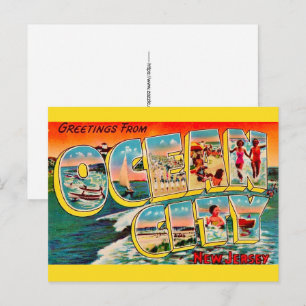 Tarjeta postal de Ocean City NJ