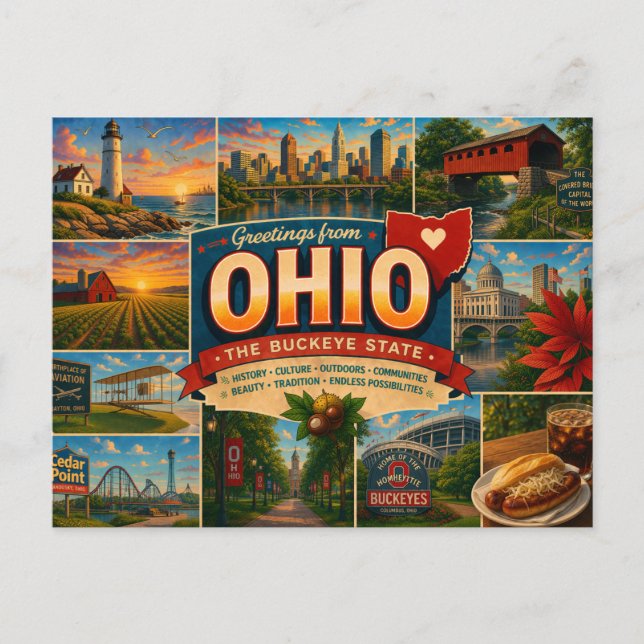 Tarjeta postal de Ohio (Anverso)