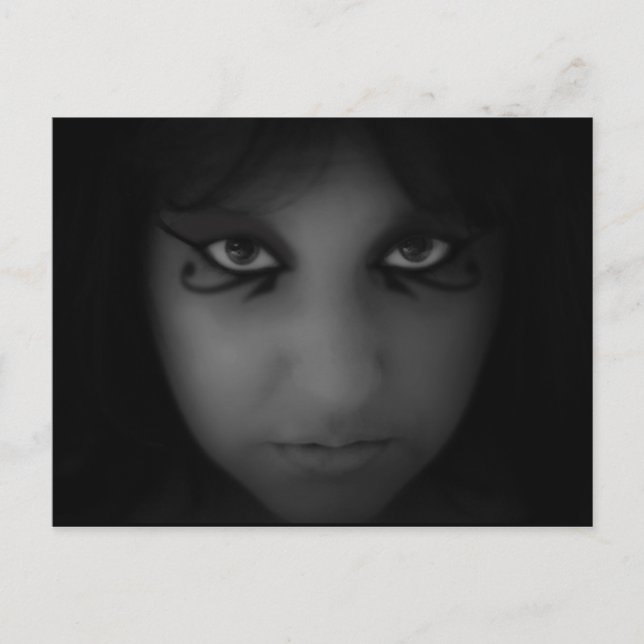 Tarjeta postal de ojos egipcios (Anverso)