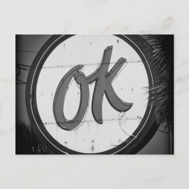 Tarjeta postal de OK (Anverso)