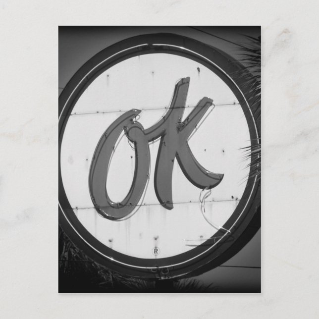 Tarjeta postal de OK (Anverso)