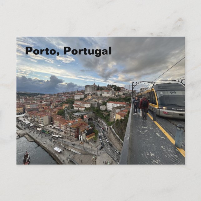 Tarjeta postal de Oporto, Portugal (Anverso)