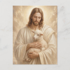 Tarjeta postal de oración fúnebre del Buen Pastor