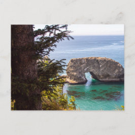 Tarjeta postal de Oregon de la línea de costos de 