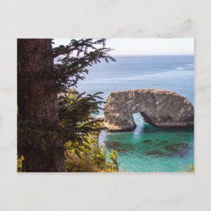 Tarjeta postal de Oregon de la línea de costos de