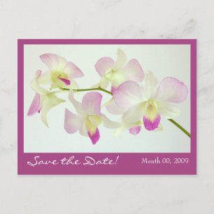 Tarjeta postal de orquídeas, ¡Guarda la fecha!