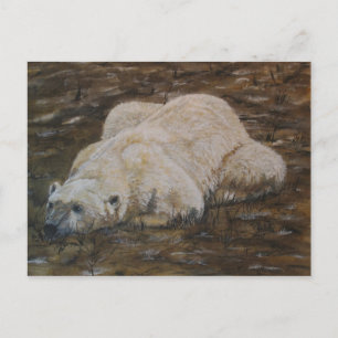 Tarjeta postal de oso polar