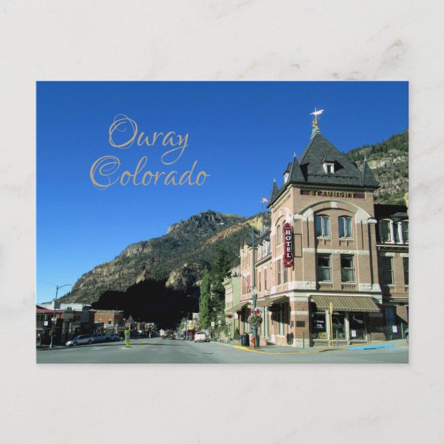Tarjeta postal de Ouray, Colorado (Anverso)