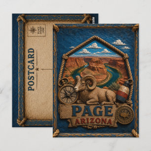 Tarjeta postal de Page Arizona Vintage Travel