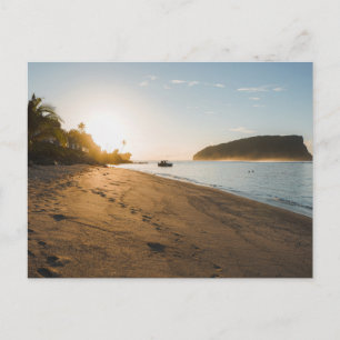 Tarjeta postal de paisaje de playa de naturaleza m