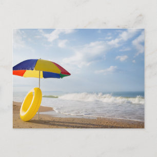 Tarjeta postal de paisaje de playa de naturaleza m