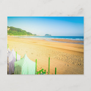 Tarjeta postal de paisaje de playa de naturaleza m