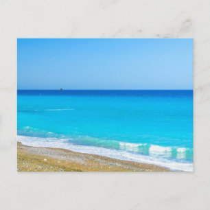 Tarjeta postal de paisaje de playa de naturaleza m