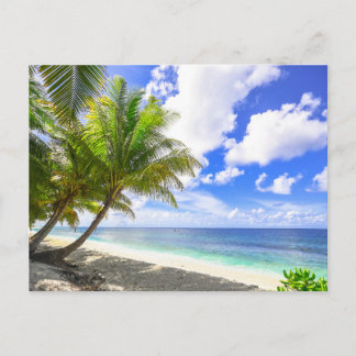 Tarjeta postal de paisaje de playa de naturaleza m
