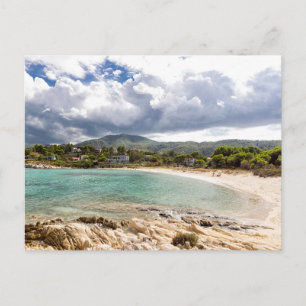 Tarjeta postal de paisaje de playa de naturaleza m