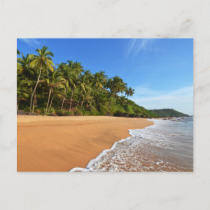 Tarjeta postal de paisaje de playa de naturaleza m