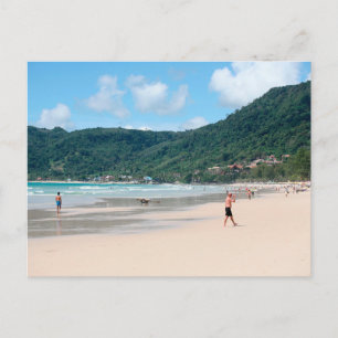 Tarjeta postal de paisaje de playa de naturaleza m