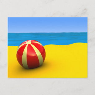 Tarjeta postal de paisaje de playa de naturaleza m