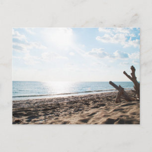 Tarjeta postal de paisaje de playa de naturaleza m