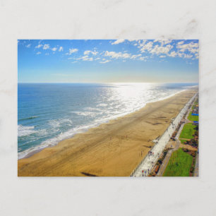 Tarjeta postal de paisaje de playa de naturaleza m