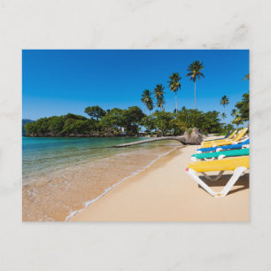 Tarjeta postal de paisaje de playa de naturaleza m