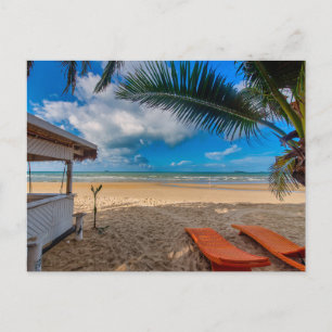 Tarjeta postal de paisaje de playa de naturaleza m