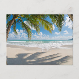 Tarjeta postal de paisaje de playa de naturaleza m