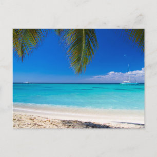Tarjeta postal de paisaje de playa de naturaleza m