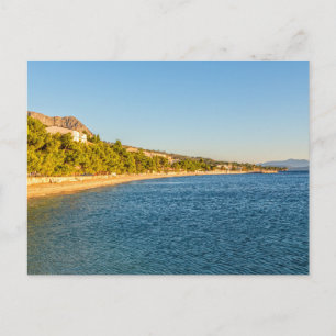 Tarjeta postal de paisaje de playa de naturaleza m