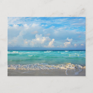 Tarjeta postal de paisaje de playa de naturaleza m