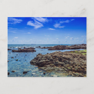 Tarjeta postal de paisaje de playa de naturaleza m