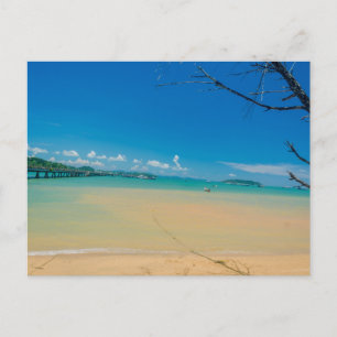Tarjeta postal de paisaje de playa de naturaleza m