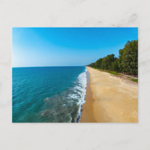 Tarjeta postal de paisaje de playa de naturaleza m