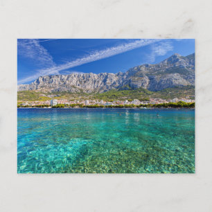 Tarjeta postal de paisaje de playa de naturaleza m