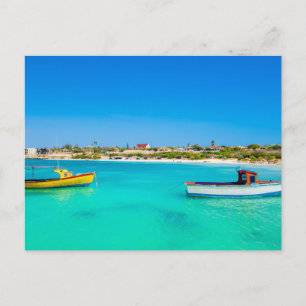 Tarjeta postal de paisaje de playa de naturaleza m