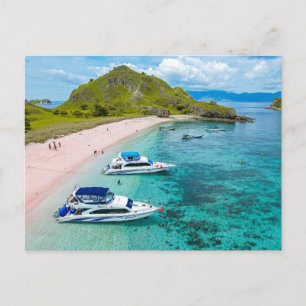 Tarjeta postal de paisaje de playa de naturaleza m