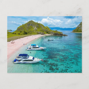Tarjeta postal de paisaje de playa de naturaleza m