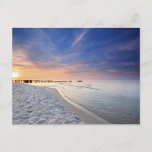 Tarjeta postal de paisaje de playa de naturaleza m